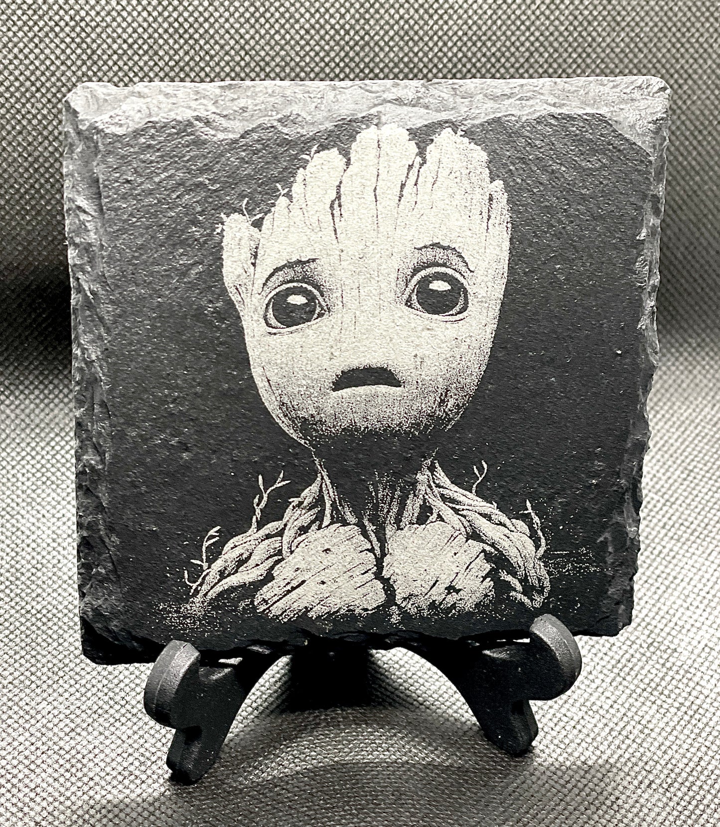Groot Engraved Slate Coasters - Super Hero Engraved Gift